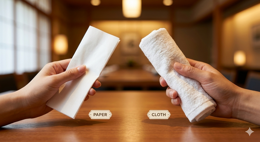 紙おしぼりと布おしぼりの違いとは？コスト・衛生・品質を飲食店・旅館目線で比較